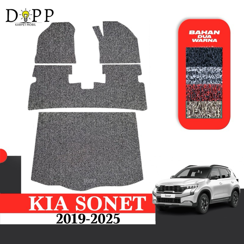 Karpet Mobil Kia Sonet / Karpet Mobil Mie Bihun Kia Sonet 2019-2025 Bahan Premium
