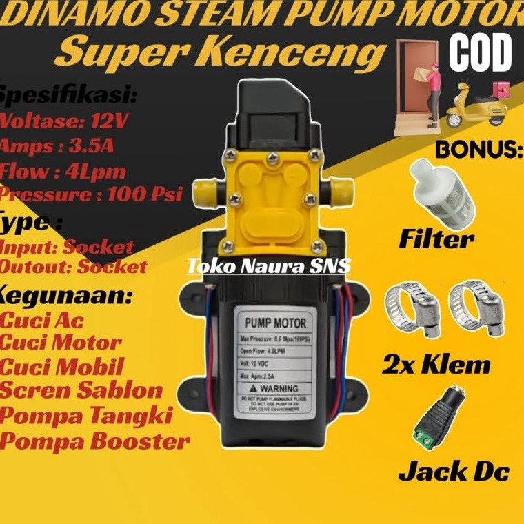 Sale Dinamo Pompa Dc 12v  Pompa Air Dc 1 Psi  Dinamo Pompa Sprayer