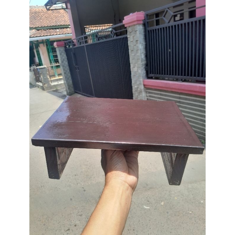 dingklik kayu jati belanda - jojodog - kursi jongkok