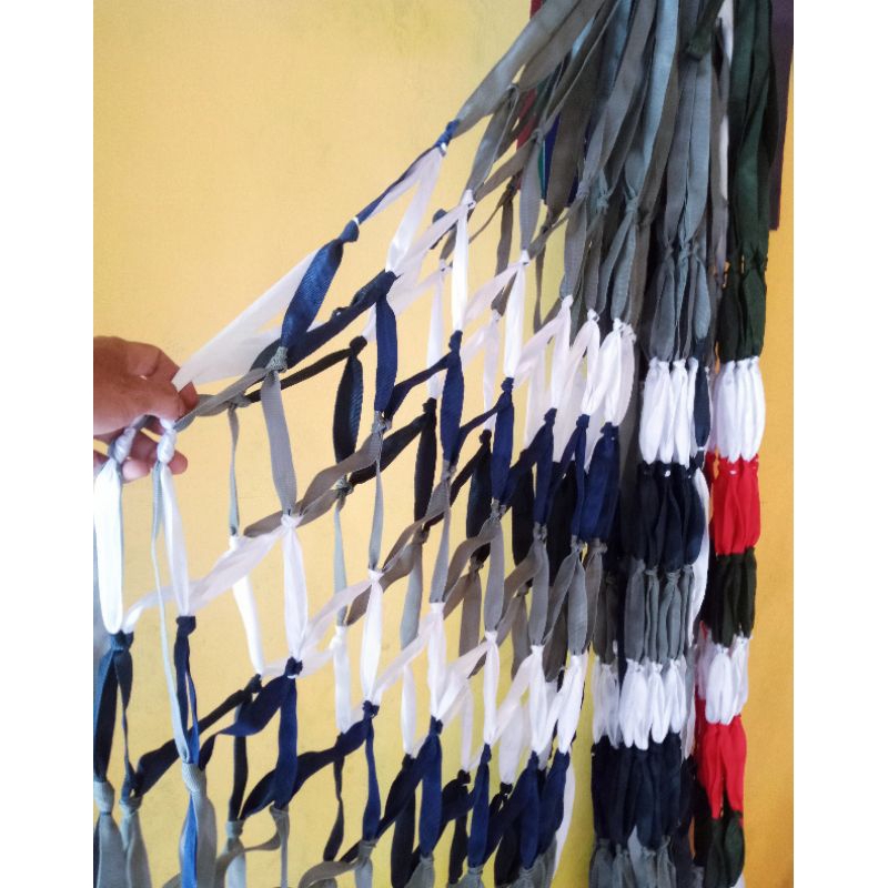 Ayunan Jaring Rajut Hammock Single Tempat Tidur Gantung Ayunan Cantik Krisna Leon Ayunan Rajut Tali 