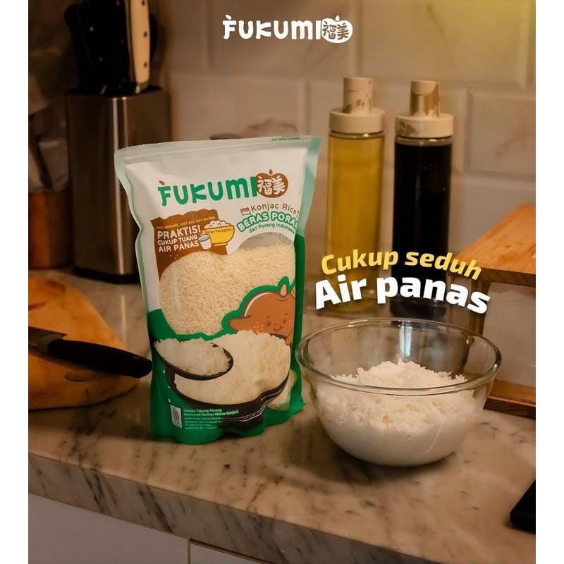 

Beras Porang Fukumi Ukuran 1kg Pouch Beras Sehat Untuk diabet/Diet