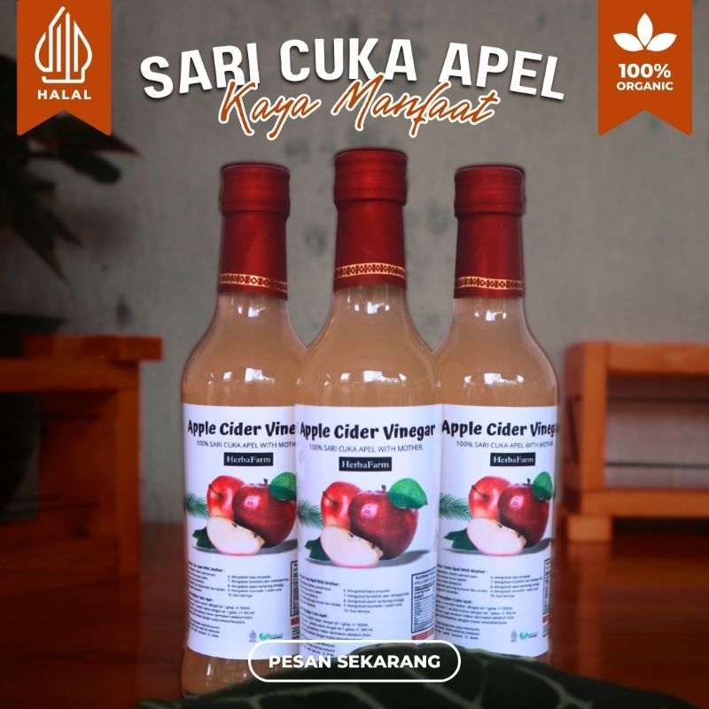 

Herbafarm Cuka Apel Original Organik With Mother 350ML / Apple Cider Vinegar With Mother