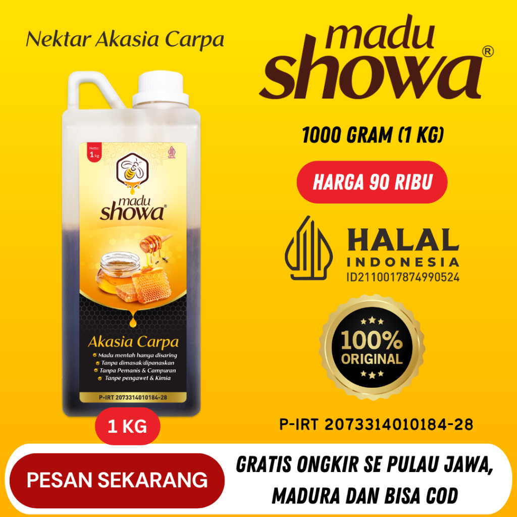

Madu Showa Akasia 1 Kg 100 % Asli