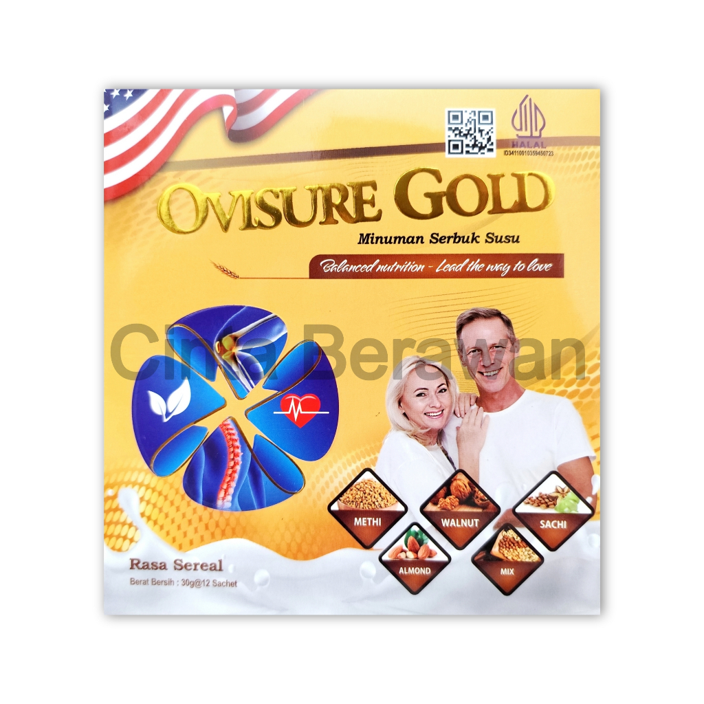 

Ovisure Gold Asli Original Susu Vitamin Kesehatan Tulang Persendian Syaraf Kejepit Resmi BPOM
