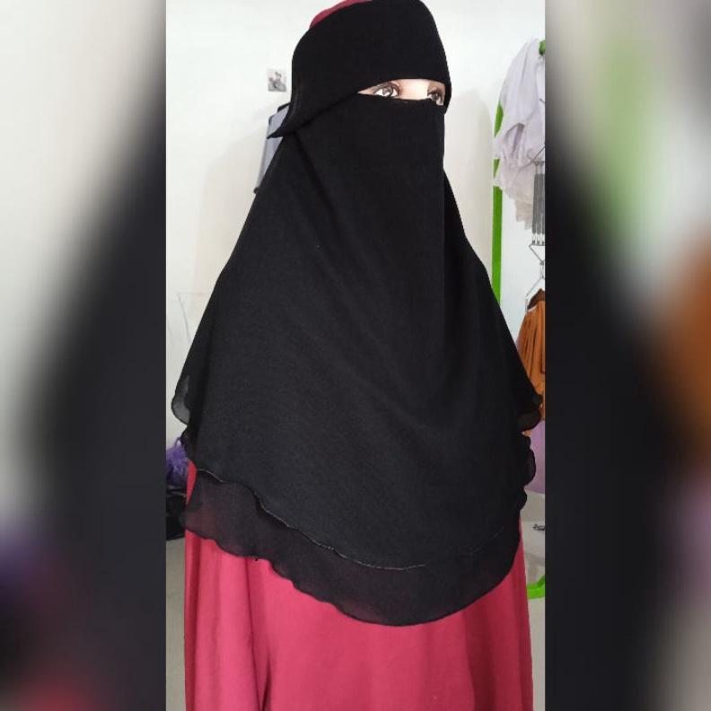 KODE K13Z BISA COD MAKASSAR NIQOB TERMURAH NIQOB SAUDAH CADAR PONI SIFON SILKY SIFON SILKY WARNA