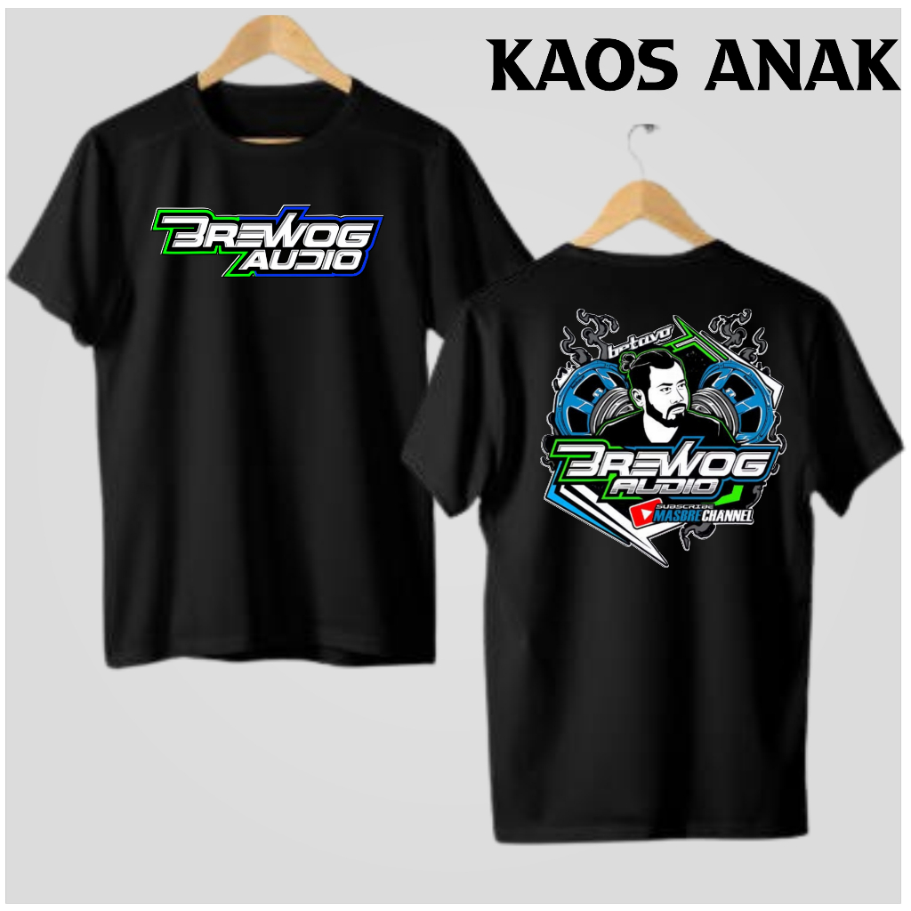kaos anak Brewog Audio Kaos Anak