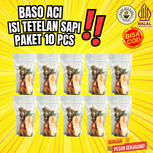

Baso Aci Isi Tetelan Sapi Paket 10 Bungkus Termurah