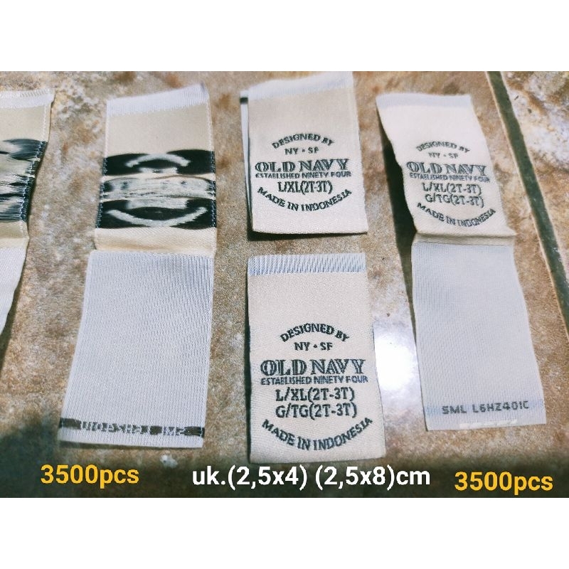 

Label Merek/Label Baju/Label Celana/Label Pakaian Old Navy Brand Label