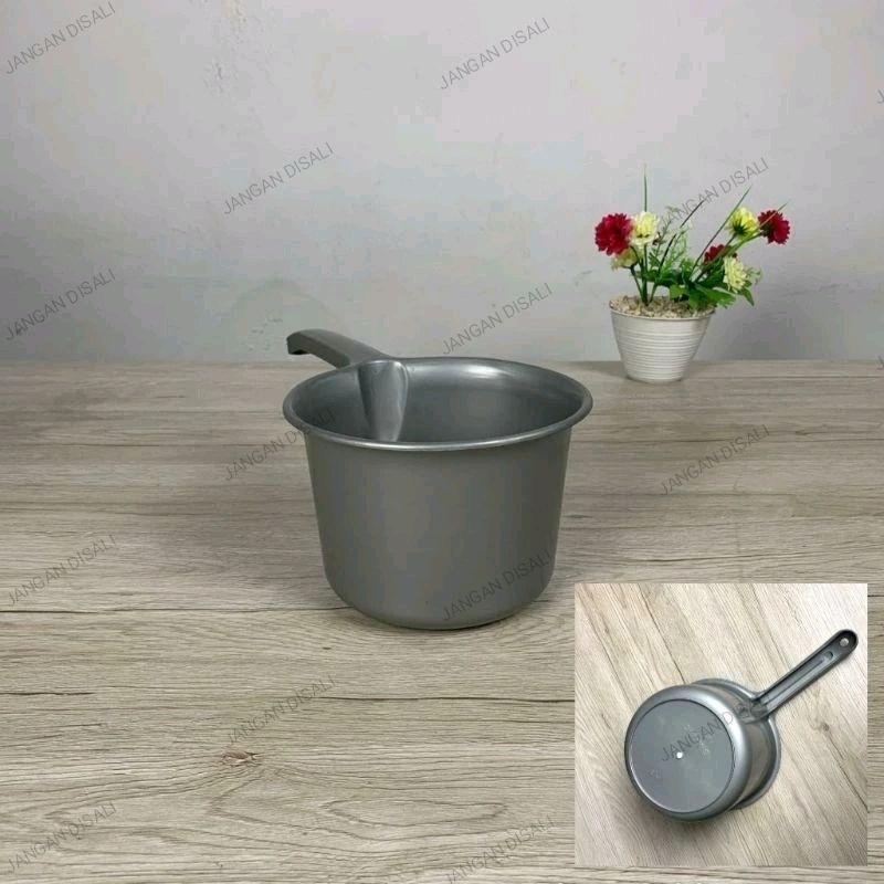 Gayung bulat silver / gayung mandi / gayung jumbo / gayung bulat plastik