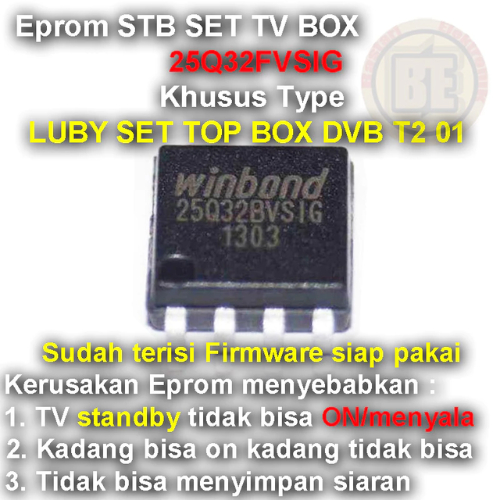 Ic Eprom Firmware STB SET TV BOX LUBY T2 01