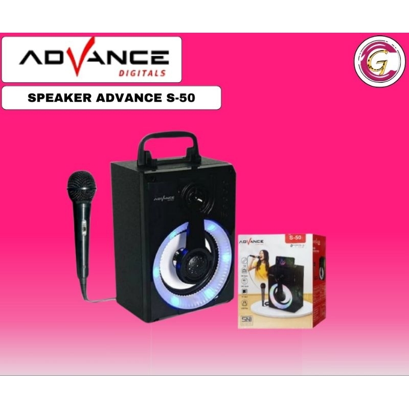 Speaker Murah Advance S-50 Speaker portable free mic