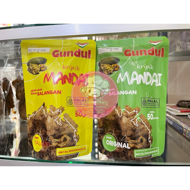 

Kripik Mandai Crispy Produksi Gundul Oleh Oleh Khas Balangan