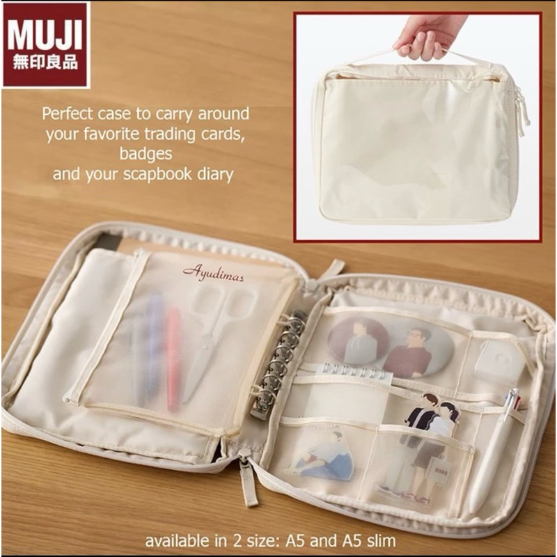 

MUJI A5 Wide Organiser Case / MUJI organizer / Muji Carry Organizer/Muji binder A5