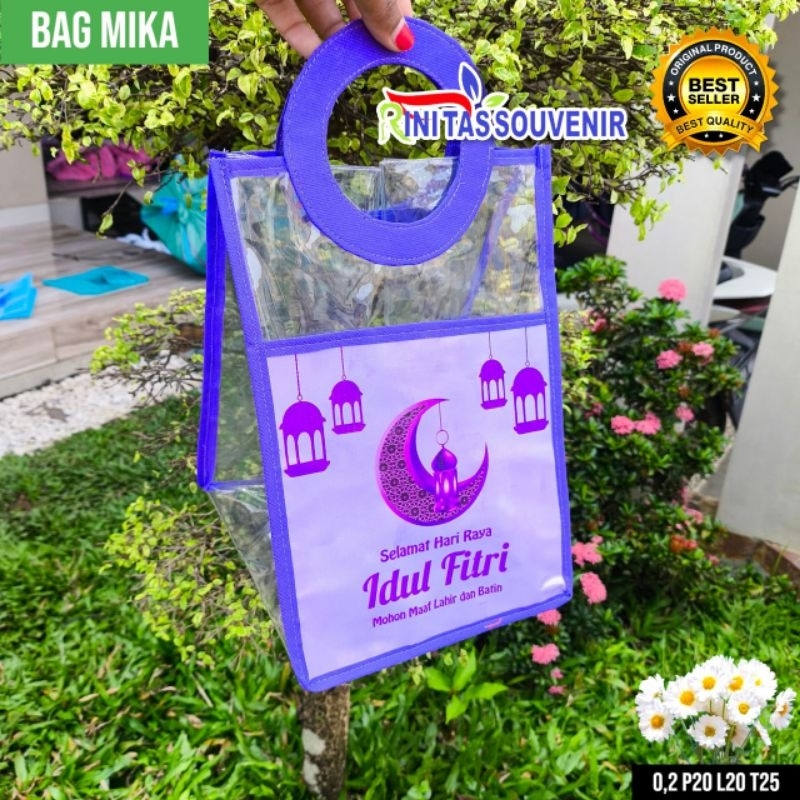 

Tas Hampers Lebaran Kantong Mika Pegangan Bulat Custom Tas kantong Tas Lebaran Tas pegangan Bulat Custom