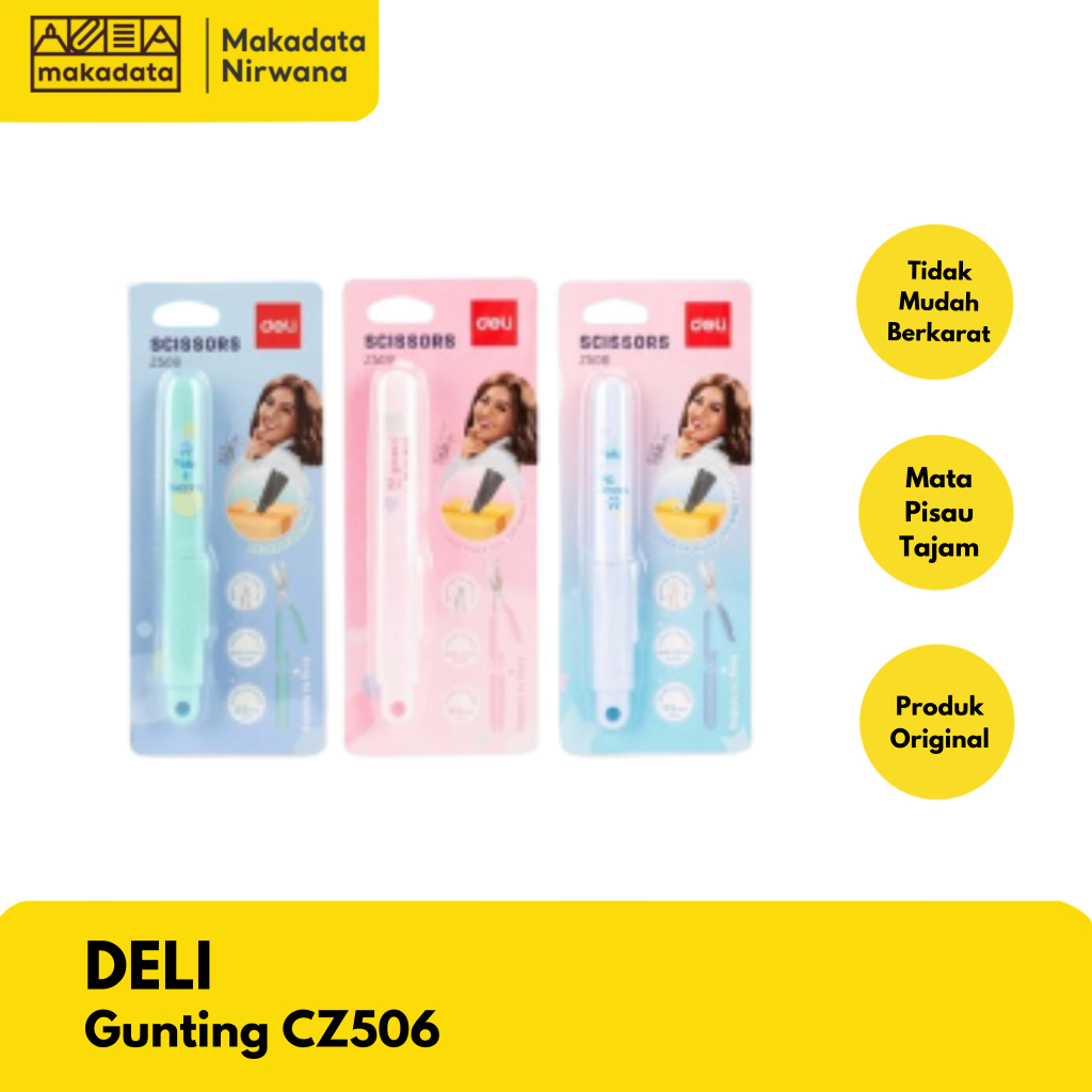 

DELI SCISSORS /GUNTING PORTABLE CZ560 (1 PCS)