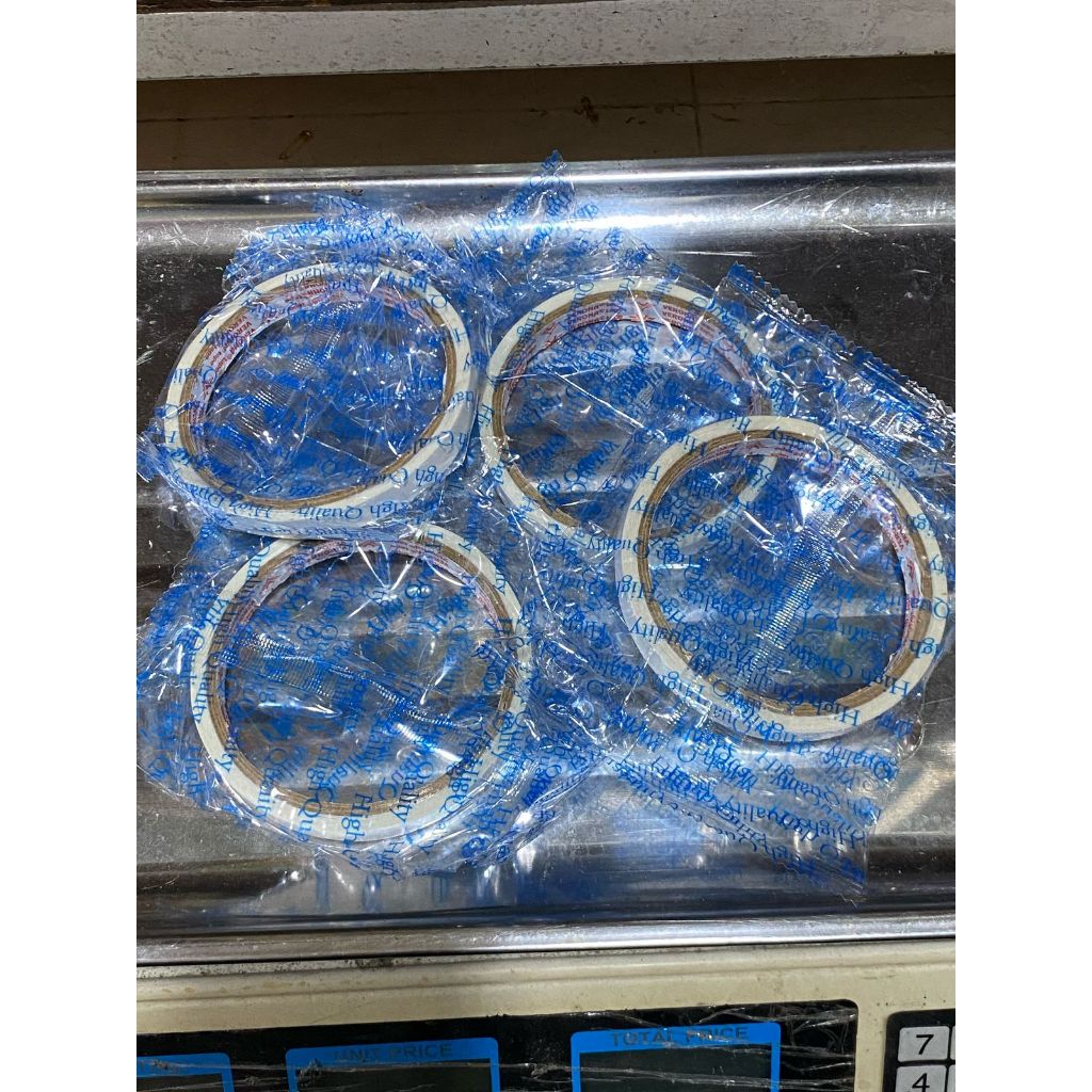 Double Tape Kecil 1cm / 0,5cm Double Tape Putih Per Rol
