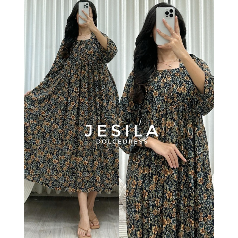 Daster Arab Dolce JESILA Midi Dress Cantik Ori