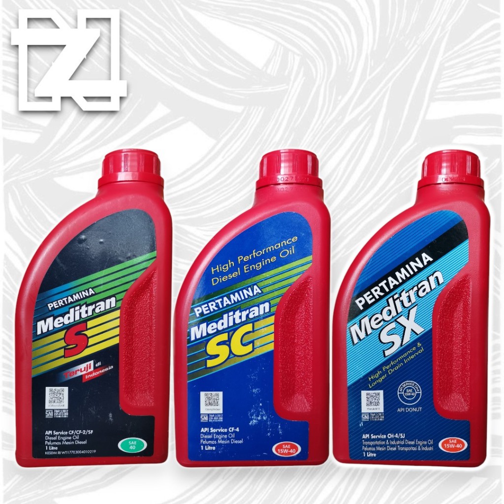Oli Mesin Diesel Pertamina Meditran SX, Meditran SC, Meditran S 1Liter