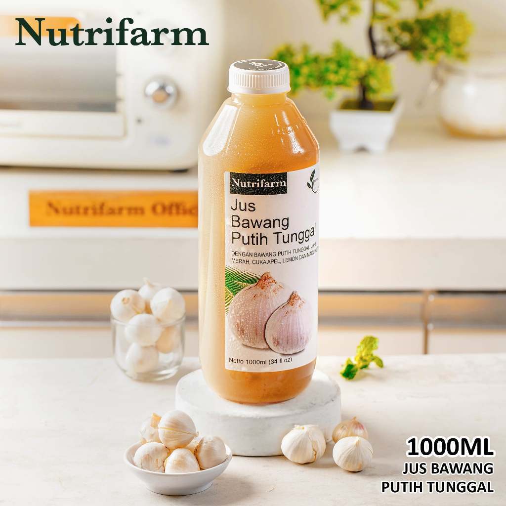 

Nutrifarm Jus Bawang Putih Tunggal Cuka Apel Sari Lemon Madu Hutan 1000ml
