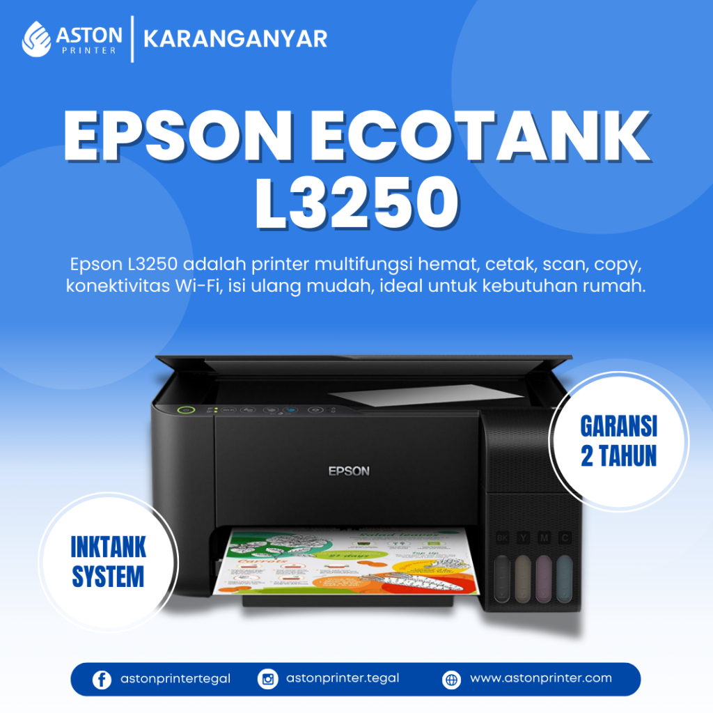 Printer Epson EcoTank L3250 - Printer All-in-One Wireless