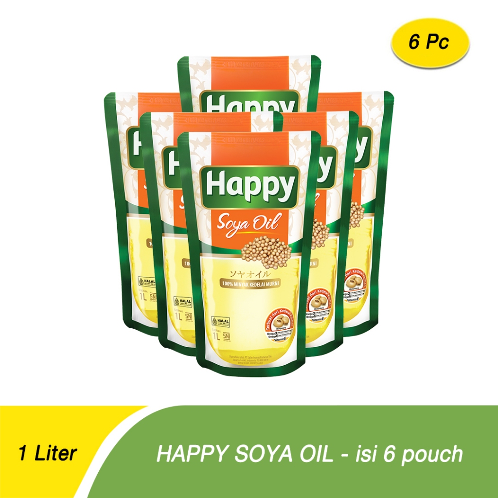 

Happy Soya Oil - Isi 6 Pouch