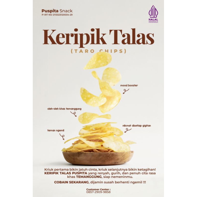 

Keripik Talas PUSPITA 250gram