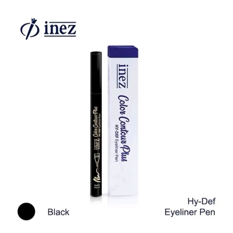 INEZ EYELINER/ EYELINER KUAS/ EYELINER HITAM/ WATERPROOF
