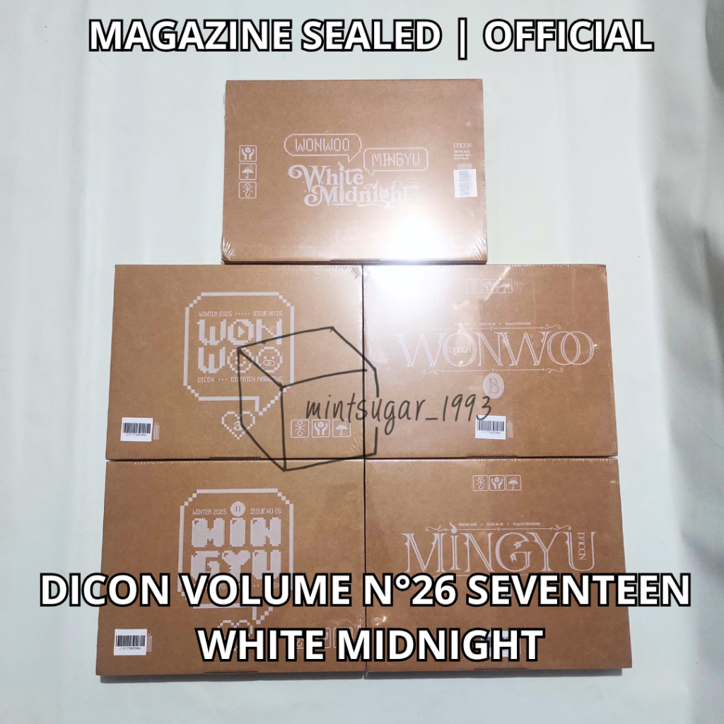 [ READY NEW SEALED ] DICON VOLUME N°26 SEVENTEEN WHITE MIDNIGHT ( MAGAZINE ) [ UNIT TYPE | A TYPE | 