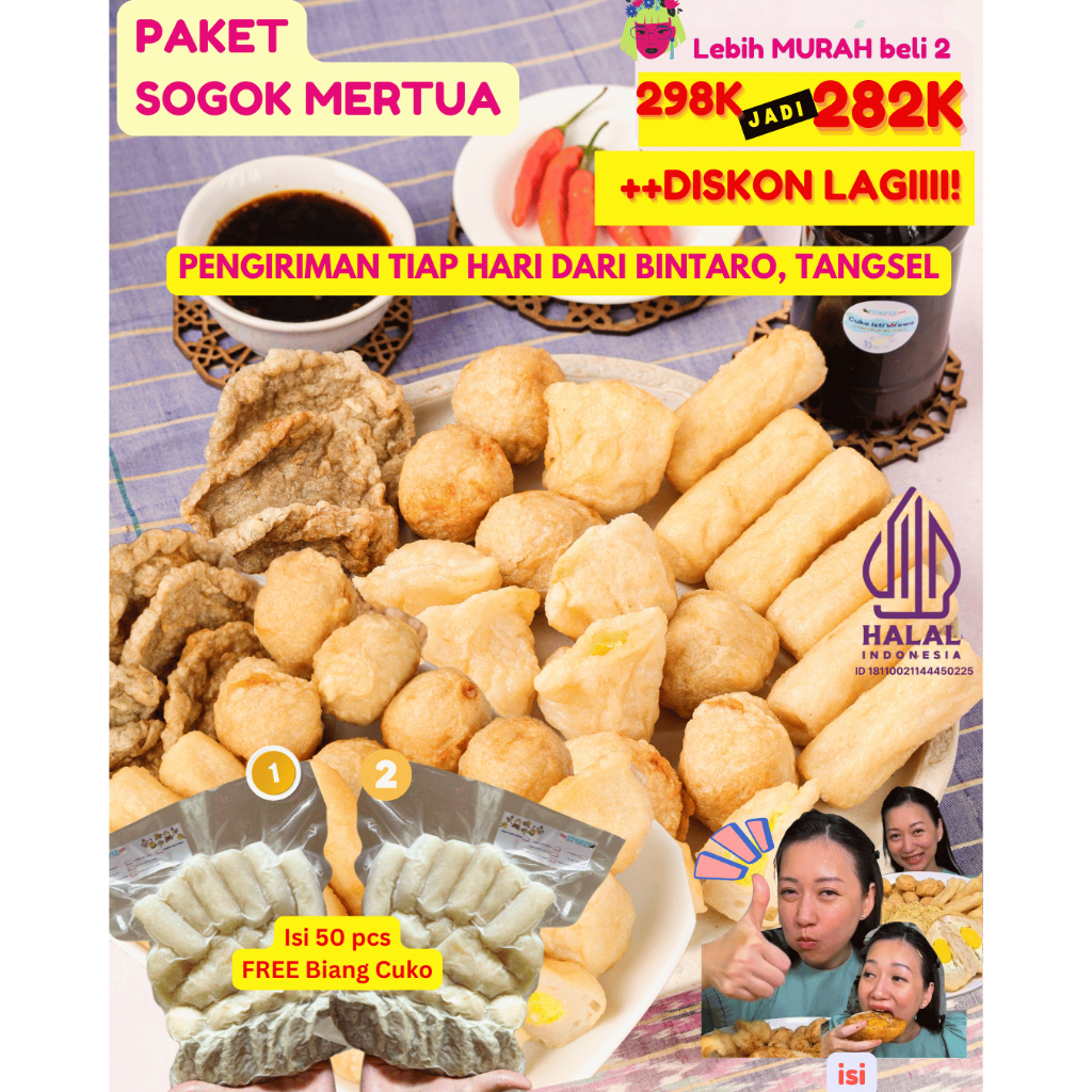 

ISI 50 PEMPEK LAMPUNG - PAKET SOGOK MERTUA - VEMPEK ASLI