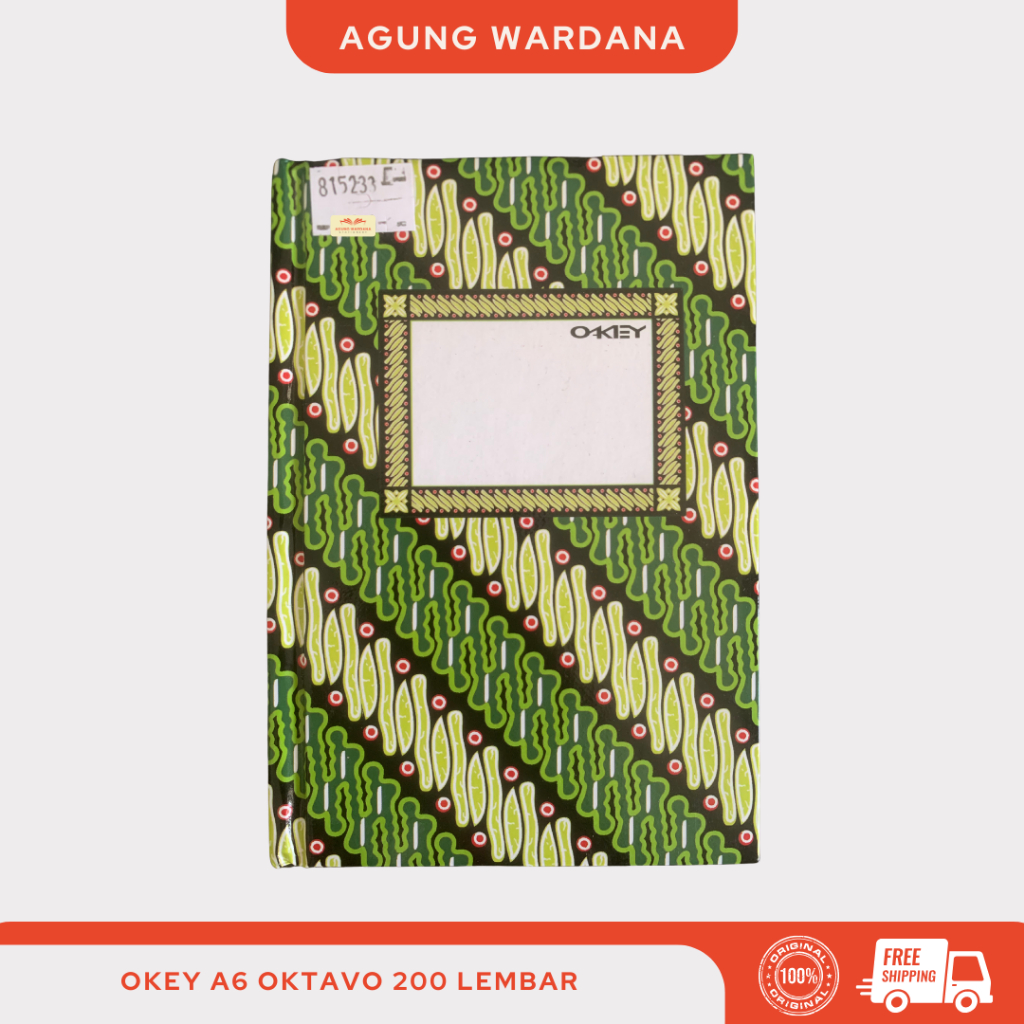 

OKEY HARD COVER A6 OKTAVO 100/200 LEMBAR