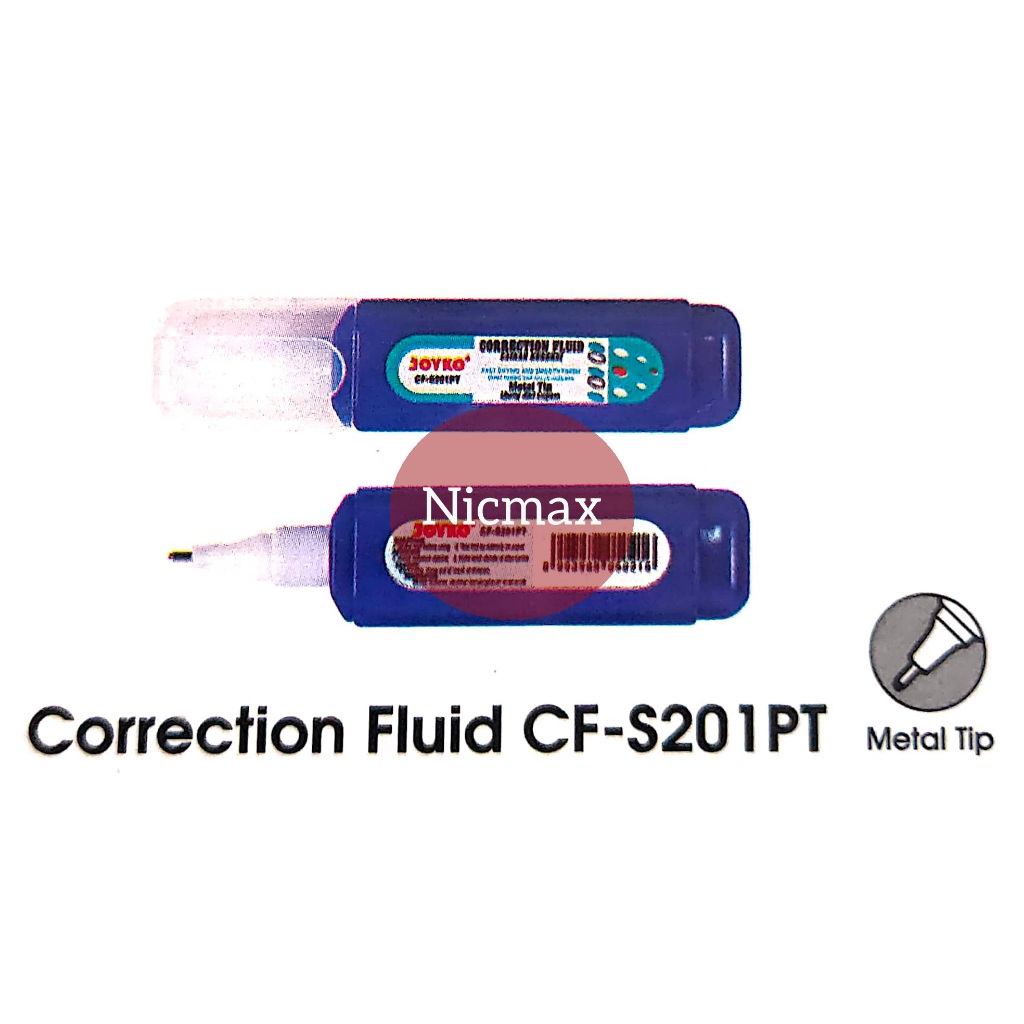 

Correction Fluid / Cairan Koreksi / Tip Ex Cair Joyko CF-S201PT
