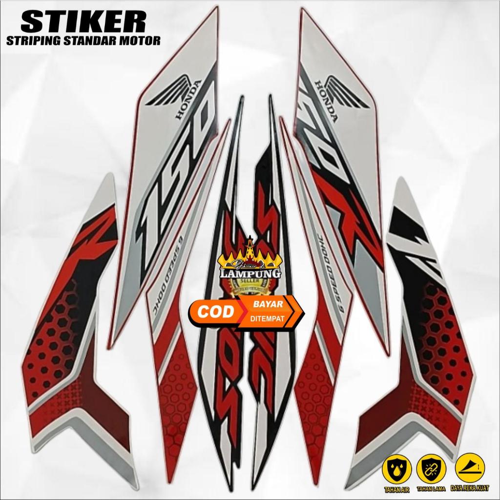 Striping honda sonic 150 r 2019 hitam merah list body standar honda sonic berkualitas