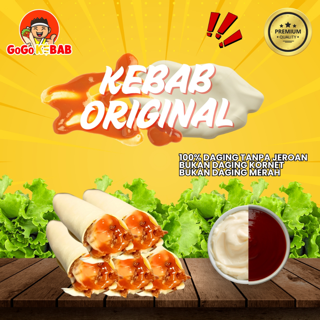 

GoGo Kebab Original Isi 10 Pcs