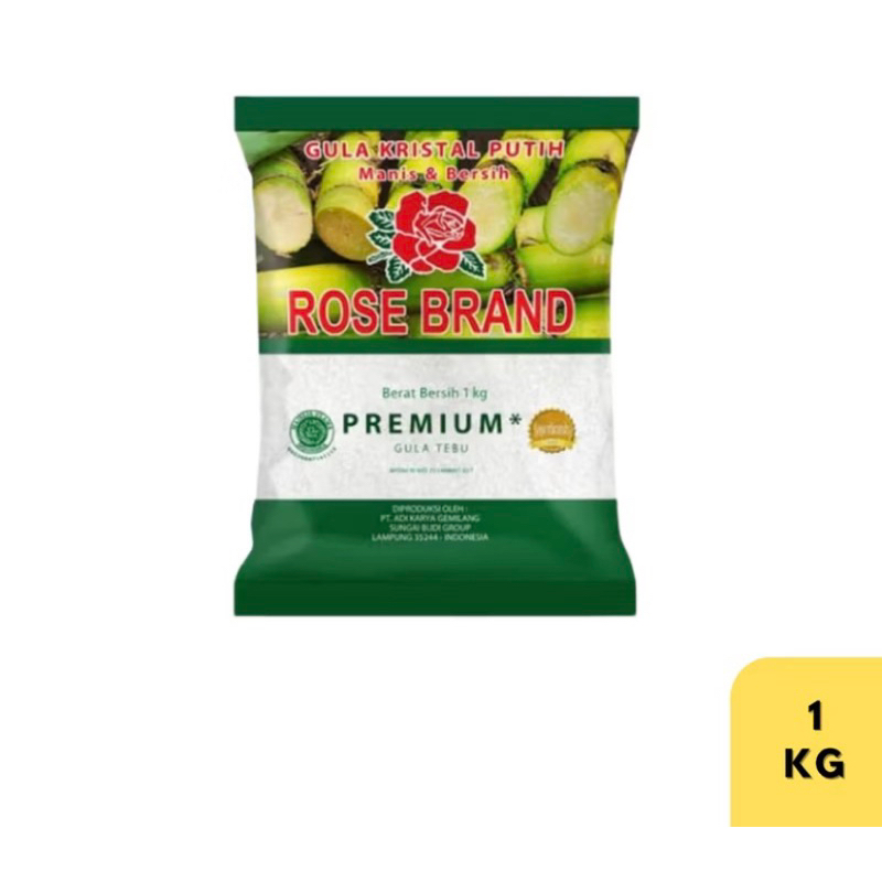 

GULA PASIR PUTIH ROSE BRAND 1 kg
