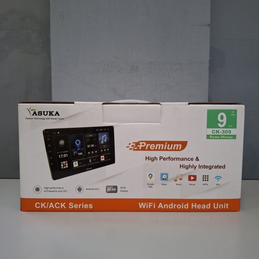 ASUKA CK-309 Premium Headunit 9"Inch Android Tape Audio Mobil CK309