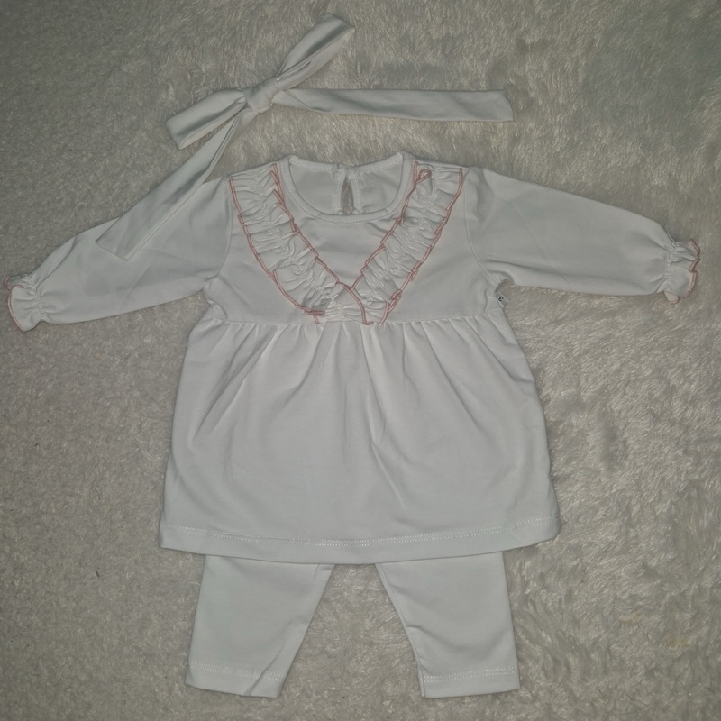 Set Tunik Anak Perempuan Baju Tunik Celana Panjang Bandana