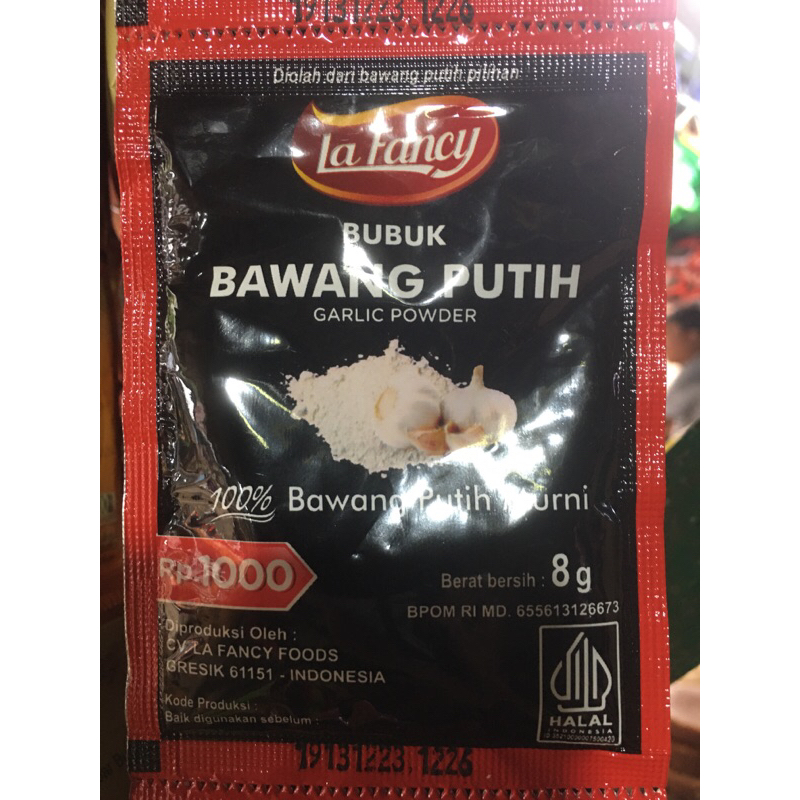 

Bawang Putih Bubuk merk La fancy 8g