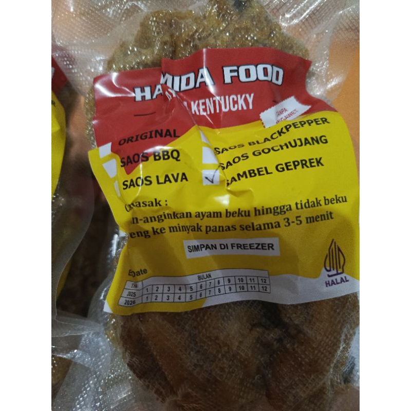 

(Dikirim H+1) Ayam Kentuchy Saos Blackpepper Hamida Food