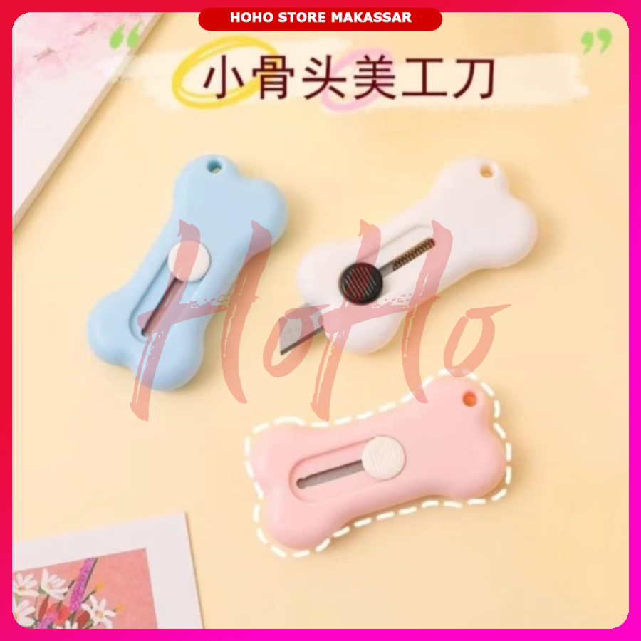 

Mini Cutter Bentuk Tulang Bone Shape Pisau Potong Kertas Kecil - CUTM2