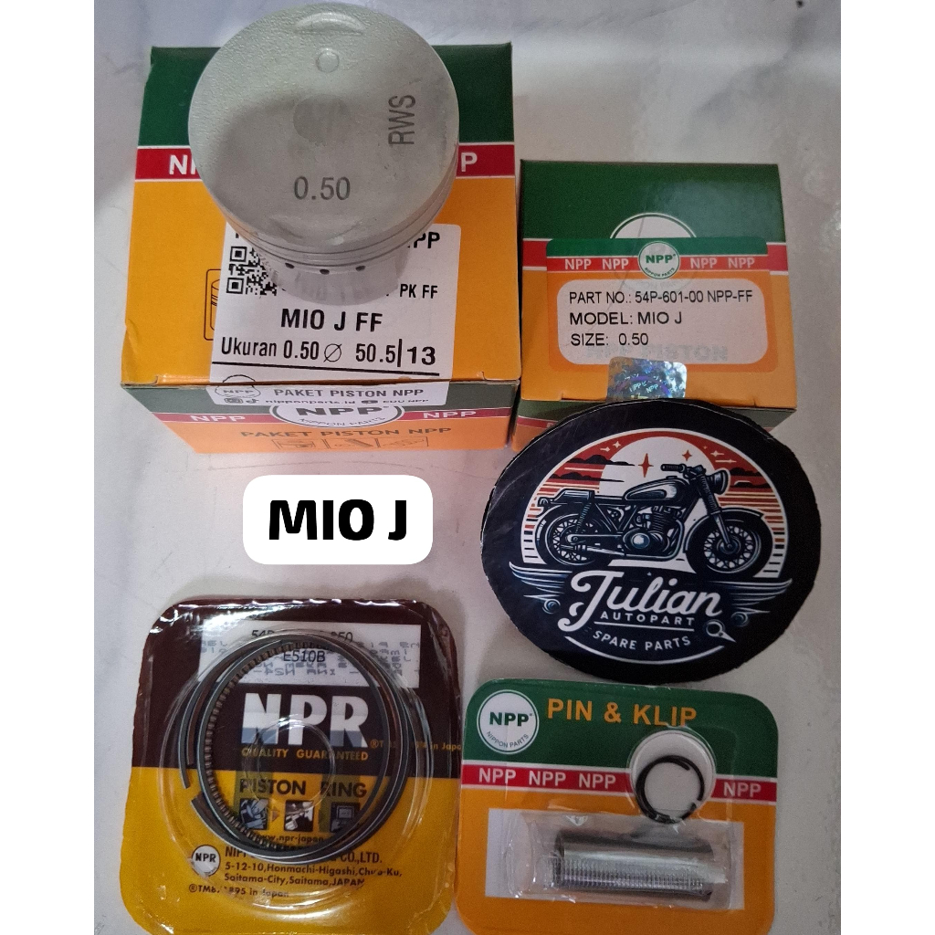 Piston kit seher paket MIO J/SOUL GT/FINO FI STD OS 25 50 75 100 Original NPP