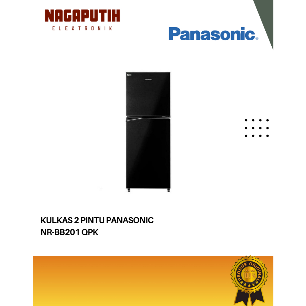 PANASONIC KULKAS 2 PINTU NR-BB201QPK
