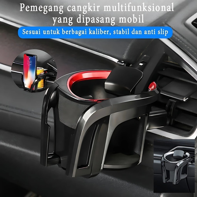 Car Phone Holder Car Cup Holder 2-in-1 Tempat Botol Mobil Cup Holder/ Tempat Taruh Minuman + HP di M