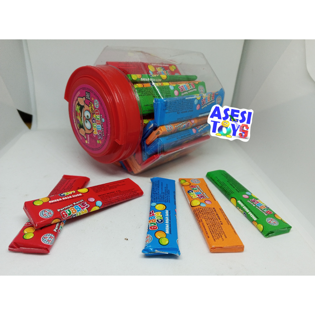 

permen Warung Anak rasa karet buah 50pcs