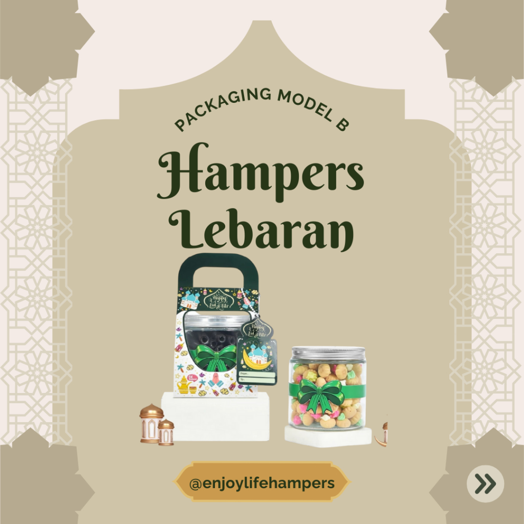 

Hampers Idul Fitri Parsel Lebaran Kue Kering isi 1 Toples - Soes Coklat