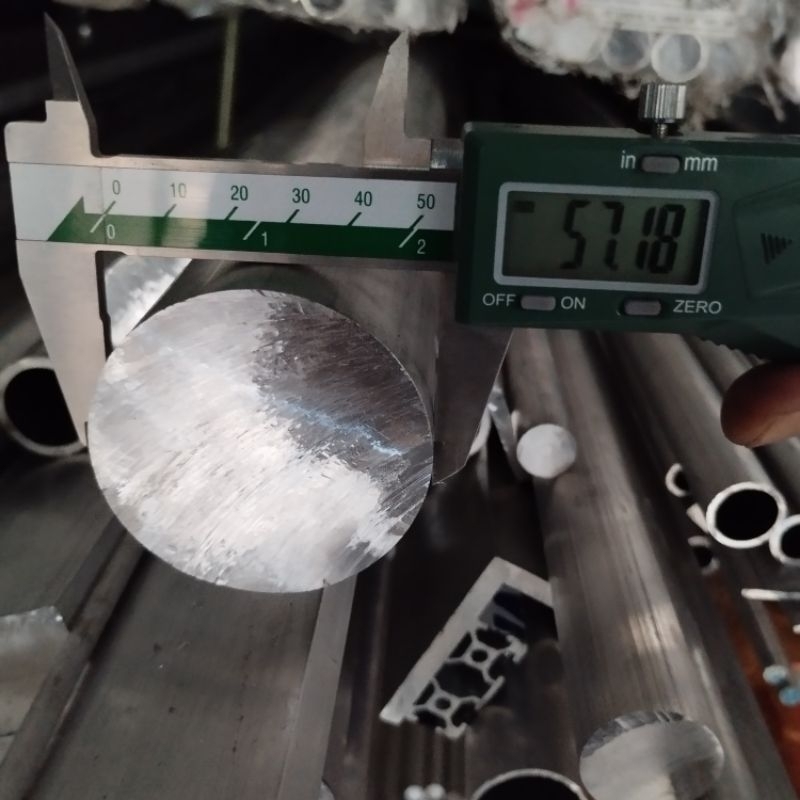 as aluminium diameter 57 mm x 60 mm / 6 cm