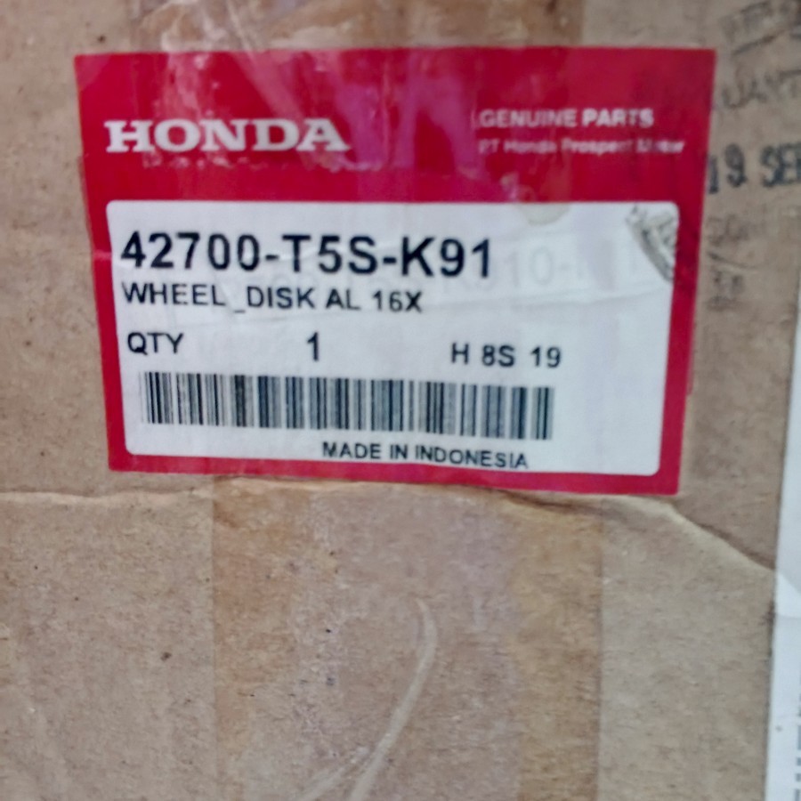 Velg Jazz 2015 42700-T5S-K91