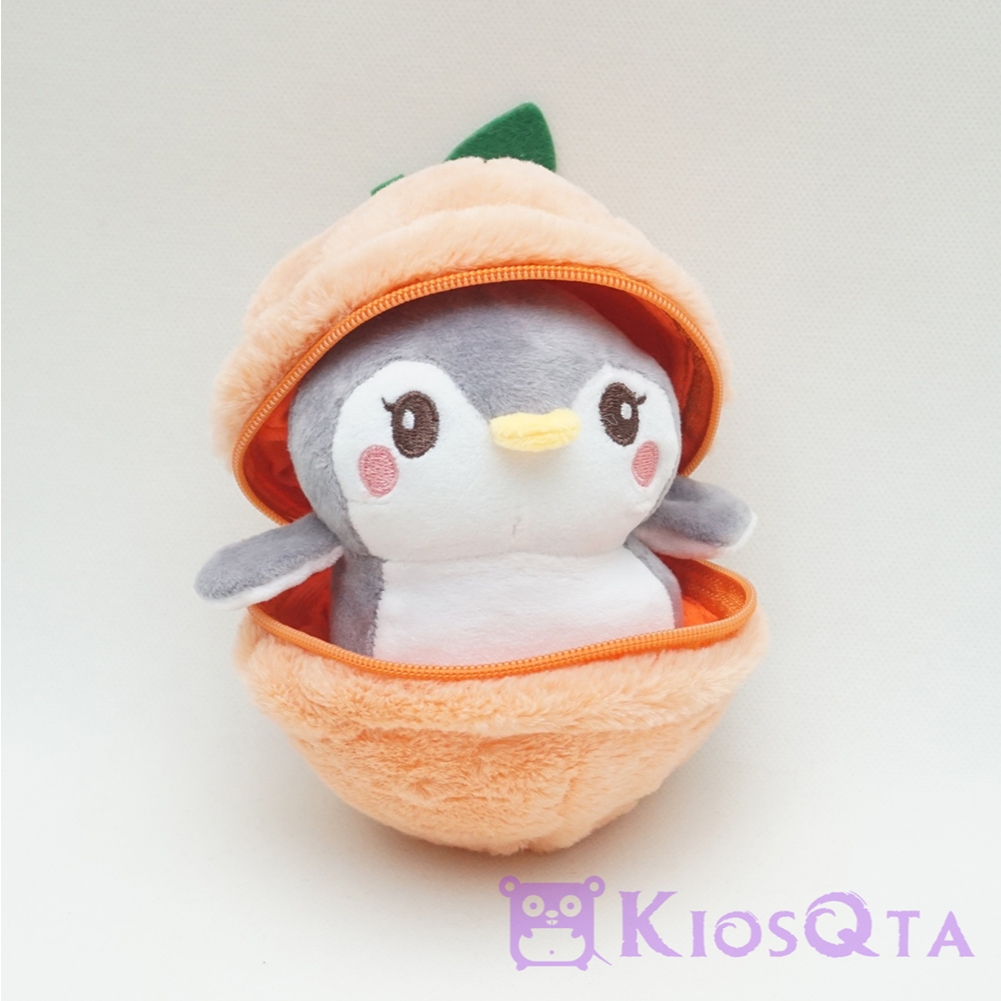boneka buah jeruk with penguin imut inside