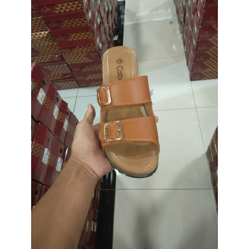 PSANDAL WEDGES GESPER 2 CALBI PEREMPUAN TERBARU