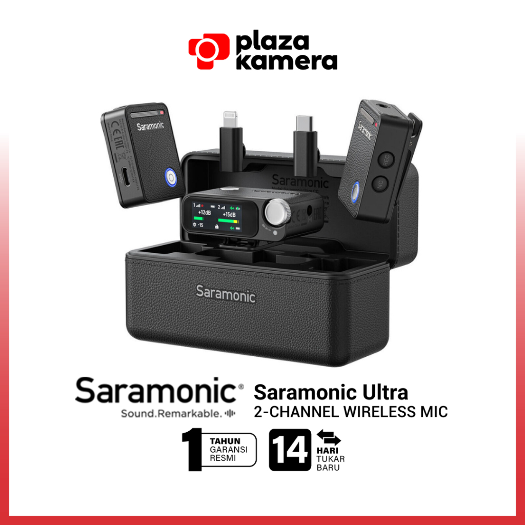 Saramonic Ultra 2-Channel Wireless Microphone with Timecode