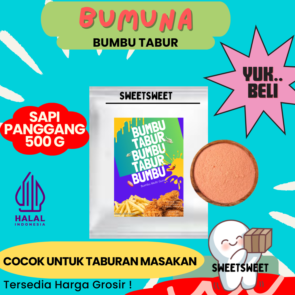 

Sweetsweet Bumbu Tabur Sapi Panggang 500g {BISA COD} {Lebih Murah Grosir}